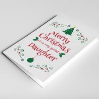 Daughter Christmas Card, Christmas Gift For Daughter, Daughter Card, Daughter in Law Gift, Christmas Daughter Card, Stepdaughter Card Xmas