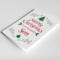 Son Christmas Card, Christmas Gift For Son, Son Card, Christmas Son Card, Son Present, Son in law gift, Son Xmas Card, Stepson Card