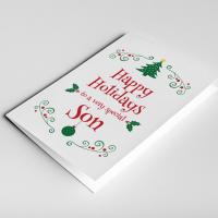 Son Christmas Card, Christmas Gift For Son, Son Card, Christmas Son Card, Son Present, Son in law gift, Son Xmas Card, Stepson Card