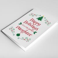 Daughter Christmas Card, Christmas Gift For Daughter, Daughter Card, Daughter in Law Gift, Christmas Daughter Card, Stepdaughter Card Xmas