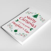 Daughter Christmas Card, Christmas Gift For Daughter, Daughter Card, Daughter in Law Gift, Christmas Daughter Card, Stepdaughter Card Xmas