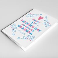 First Father's Day Grandad Card, Grandad Father's Day Card, Grandpa Father's Day, 1st Father's Day Grandad, Father's Day Gift for Grandpa