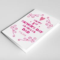 First Father's day card for husband, First Father's Day Gift, New Dad, First Father's Day Baby, 1st Father's Day Card, 1st Father's Day Gift