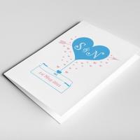 Personalised Anniversary Card, Engagement Card, Wedding Card, Romantic Card, Valentine's Card - Couple's Initials, Greeting Card
