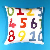 Kids Number Cushion Cover, Number Pillow, Kids Cushion, Kids Pillow, Nursery Cushion, Kids Learning Numbers, Nursery Decor, Kids Room Decor