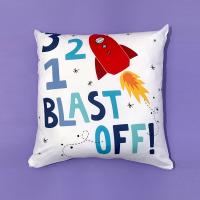 Rocket Pillow, Rocket Cushion Cover, Space Cushion, Space Nursery, Rocket kids cushion, Space theme Nursery Cushion, Kids Room Decor