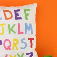 Alphabet Cushion Cover, Alphabet Pillow, Nursery Cushion, Alphabet Gift, Letter Cushion, Letter Cushion, Alphabet Nursery, Playroom Cushion