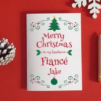 Fiance Christmas Card, Gift For Fiance, Romantic Christmas, Christmas Fiance Card, Fiance Xmas Card, Christmas Love