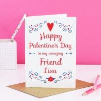 Palentine&#39;s day card, friends valentine card, funny valentines, single friend card, palentine card, funny friend card, valentine for friend