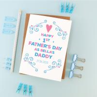 First Father's day card for husband, First Father's Day Gift, New Dad, First Father's Day Baby, 1st Father's Day Card, 1st Father's Day Gift