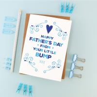 Printable Father's Day Card From The Bump, Father's Day Card Printable Download, Daddy To Be Card, Expectant Dad Printable, Card for Husband