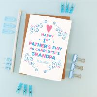 First Father's Day Grandad Card, Grandad Father's Day Card, Grandpa Father's Day, 1st Father's Day Grandad, Father's Day Gift for Grandpa