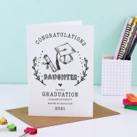 Graduation Card for Daughter, Graduation Card for Granddaughter, Graduation Card for Goddaughter, Graduation Card for Her, Graduate Card