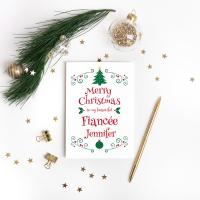 Fiancee Christmas Card, Gift For Fiancee, Christmas Love Card, Romantic Christmas, Christmas Fiancee Card, Fiancee Xmas Card, Fiancee Gift