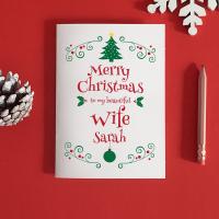 Wife Christmas Card, Christmas Gift For Wife, Romantic Christmas, Christmas Wife Card, Wife Xmas Card, Christmas Love Card, Cute Christmas