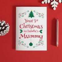 Mummy&#39;s 1st Christmas Card, Mum Christmas Gift, First Christmas, Baby 1st Christmas, New Mum Christmas Card, Card for Mum, Mum gift