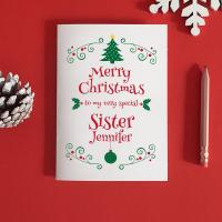 Sister Christmas Card, Sister Christmas Gift For Sister, Sister Card, Stepsister Card, Christmas Sister Card, Christmas Card for Sister