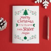 Sister Christmas Card, Sister Christmas Gift For Sister, Sister Card, Stepsister Card, Christmas Sister Card, Christmas Card for Sister