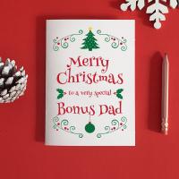 Stepdad Christmas Card, Stepdad Christmas Gift For Stepfather, Stepfather, Step dad Card, Stepfather Gift, Christmas Step Dad Gift, Xmas