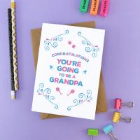 You're going to be a Grandfather Card - Grandpa Card Grandad, Expecting Card, Baby Card, Pregnancy Announce, Pregnancy Reveal, Pregnant Card
