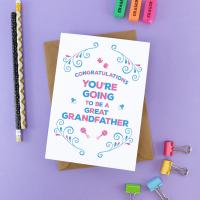 You&#39;re going to be a Grandfather Card - Grandpa Card Grandad, Expecting Card, Baby Card, Pregnancy Announce, Pregnancy Reveal, Pregnant Card