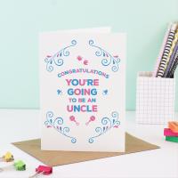 You&#39;re going to be an Uncle Card - Expecting Card, Baby Card, Pregnancy Announce, Pregnancy Reveal, Pregnant Card, Uncle Gifts