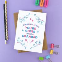 You're going to be a Grandfather Card - Grandpa Card Grandad, Expecting Card, Baby Card, Pregnancy Announce, Pregnancy Reveal, Pregnant Card