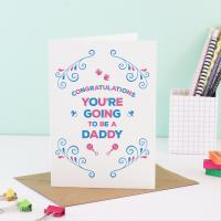 New Dad Card, You're going to be a Daddy Card - Going to be a Dad, to be a Father, Expecting Card, Pregnancy Announce, Pregnancy Reveal