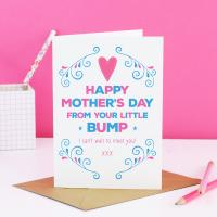 Mother's Day From The Bump Card, Pregnant Mother's Day Card, Mom From The Bump Card, Pregnant Mom Card, Expectant Mum Card, From Bump Card