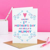 Mother's day card for wife to celebrate their first Mother's day, the perfect gift for a pregnant wife