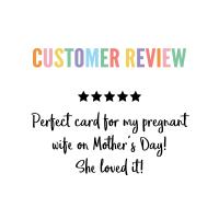 Mother's Day From The Bump Card, Pregnant Mother's Day Card, Mom From The Bump Card, Pregnant Mom Card, Expectant Mum Card, From Bump Card