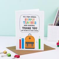 Teacher Thank You Card Personalised, Thanks for Helping me Grow, Personalised Teacher Gift, Wonderful Teacher, Teacher Appreciation Card