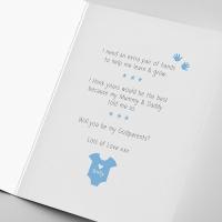 Personalised Godparents Card - Will you be my Godparents? With Message Inside, Asking Godparents, Baptism, Christening, Godparents card