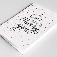 I Can't Wait to Marry You Card - Wedding Card for Bride or Groom - Wedding Day Card - Love Hearts - Romantic Cards - Getting Married