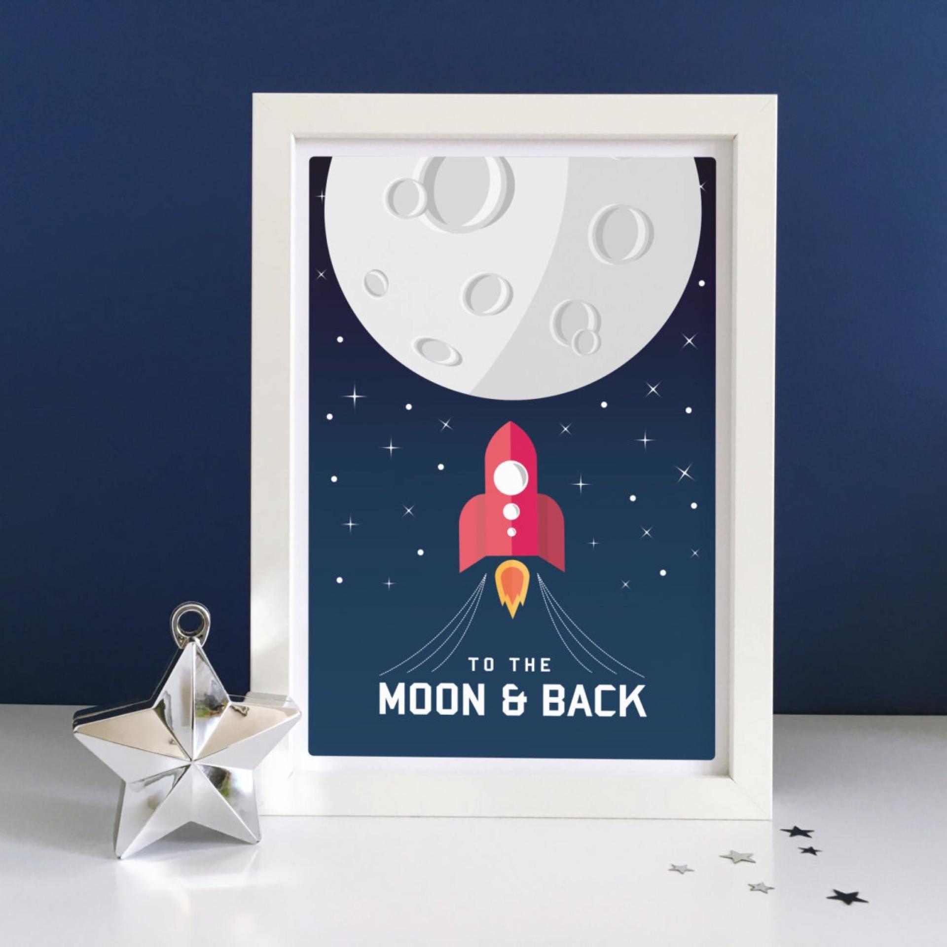 Kids space poster, kids space print, space nursery print, Space Wall Art, kids bedroom prints, boys rocket prints, kids bedroom wall art