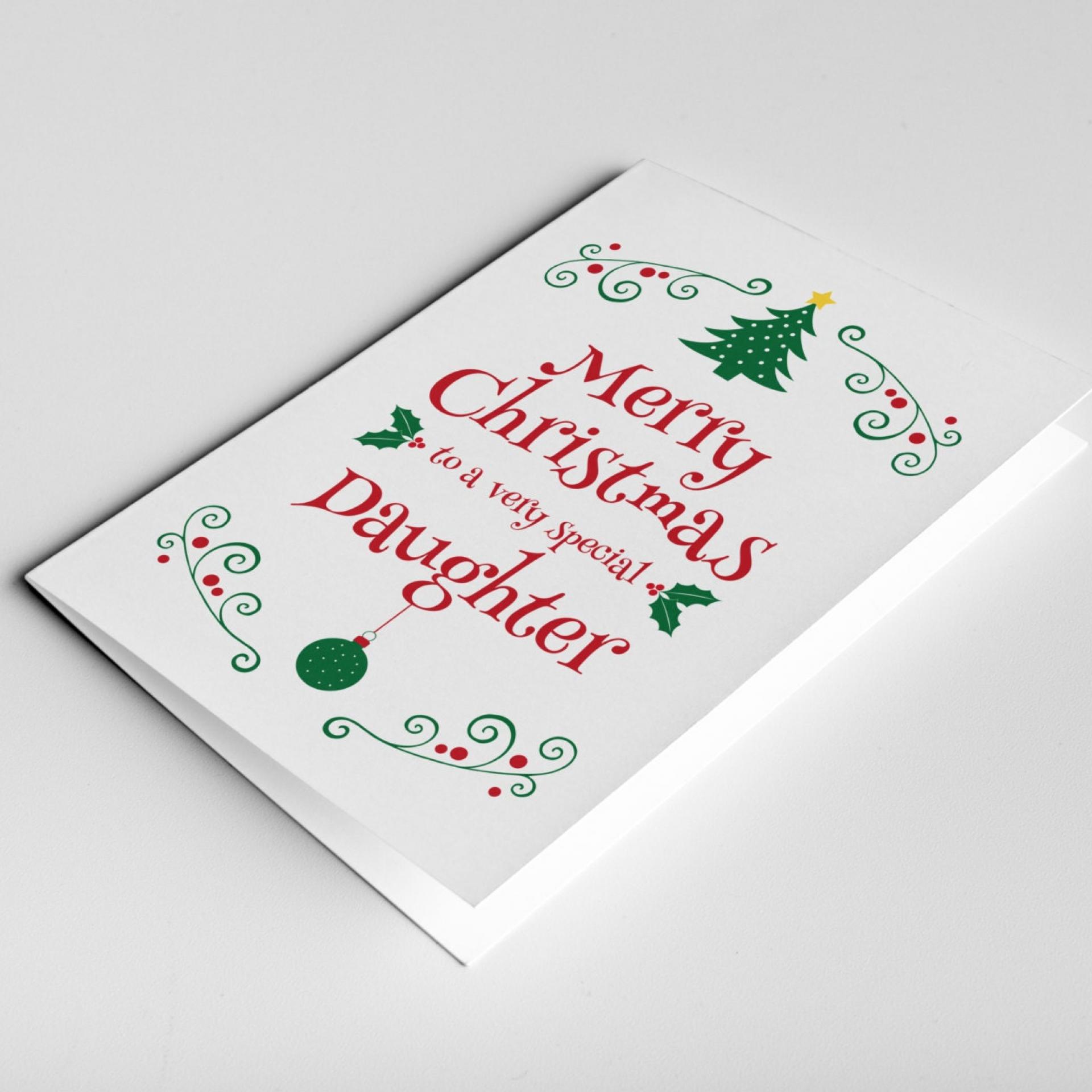 Daughter Christmas Card, Christmas Gift For Daughter, Daughter Card, Daughter in Law Gift, Christmas Daughter Card, Stepdaughter Card Xmas