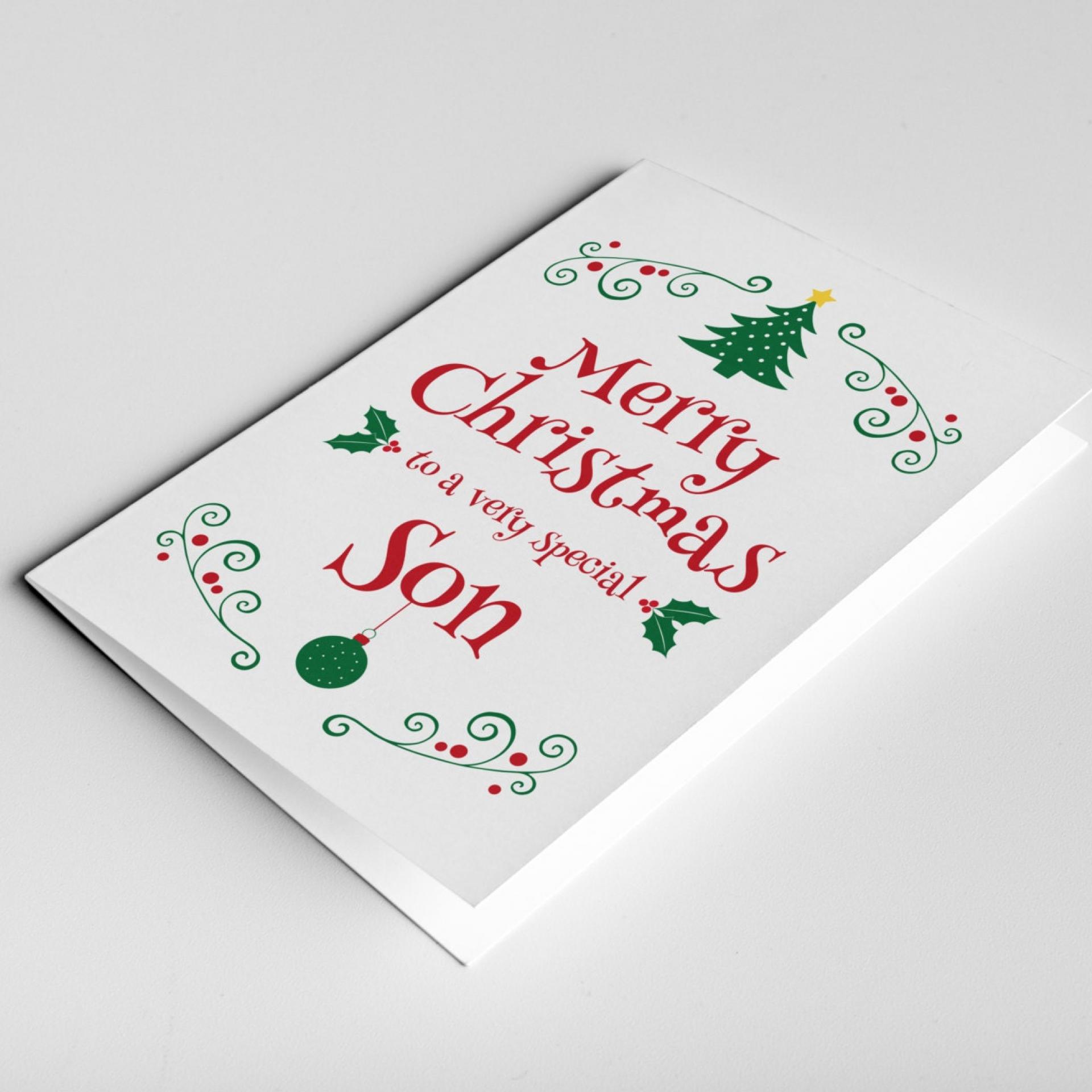 Son Christmas Card, Christmas Gift For Son, Son Card, Christmas Son Card, Son Present, Son in law gift, Son Xmas Card, Stepson Card