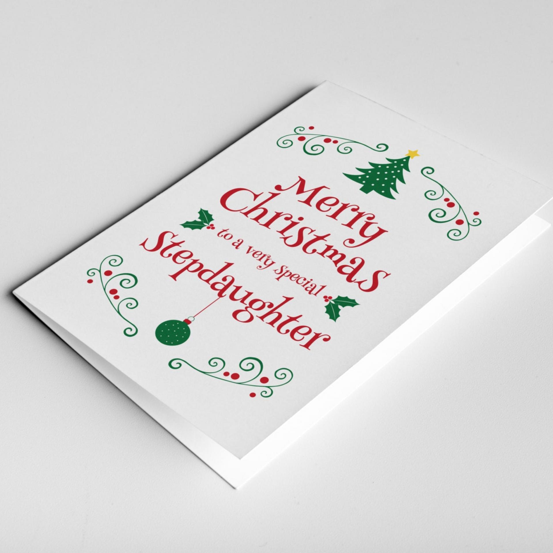 Daughter Christmas Card, Christmas Gift For Daughter, Daughter Card, Daughter in Law Gift, Christmas Daughter Card, Stepdaughter Card Xmas