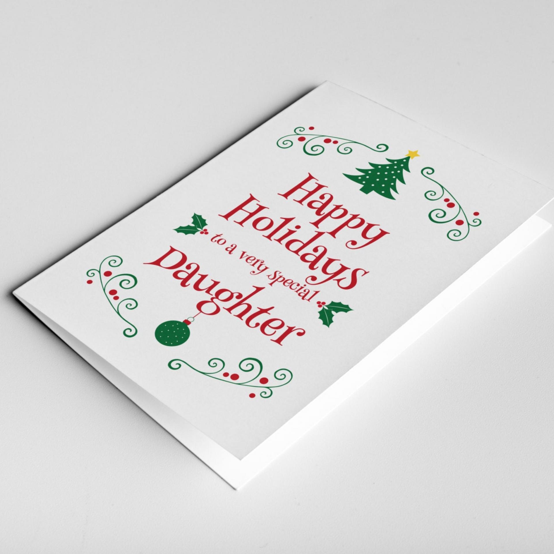 Daughter Christmas Card, Christmas Gift For Daughter, Daughter Card, Daughter in Law Gift, Christmas Daughter Card, Stepdaughter Card Xmas