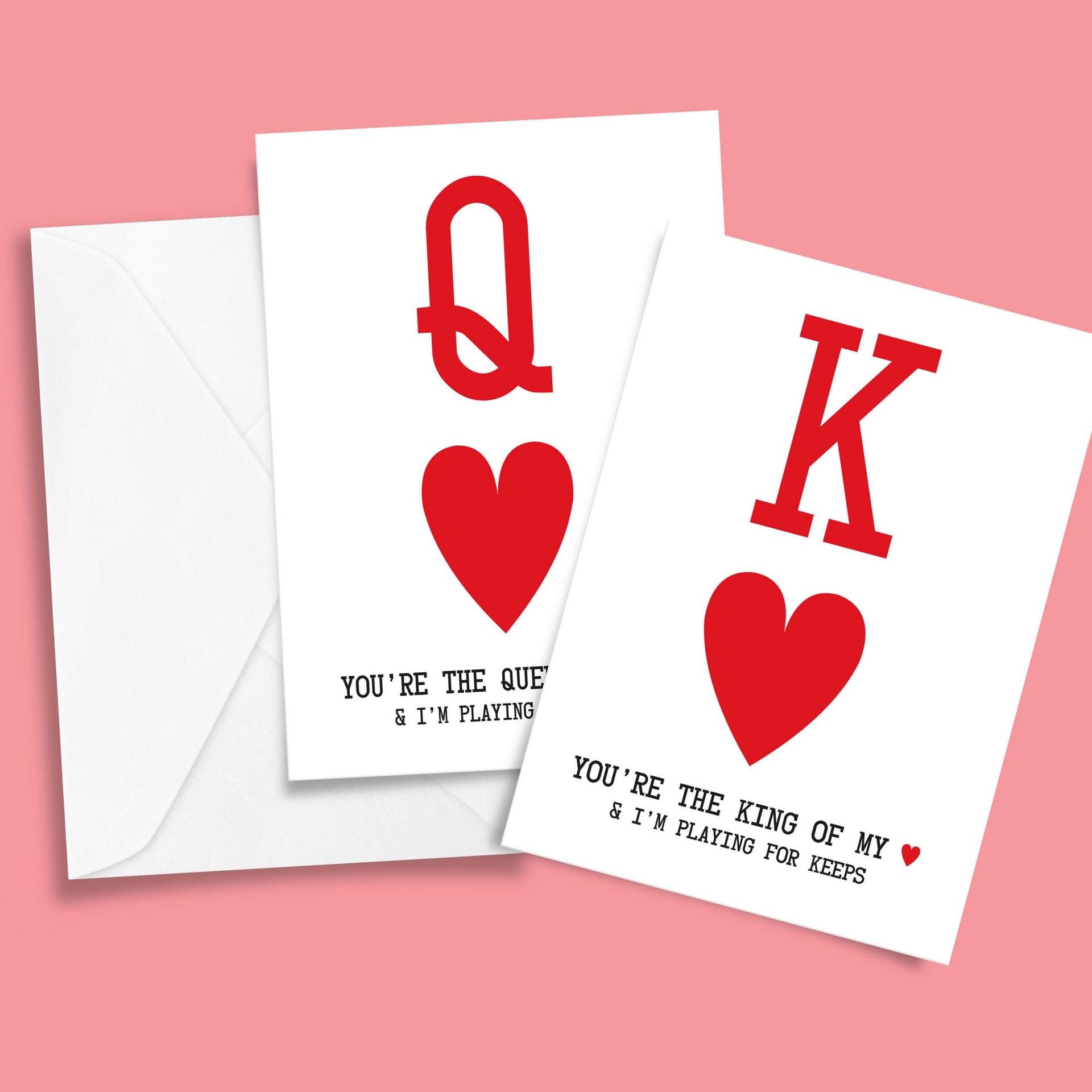 Queen Of Hearts Card, Queen Of My Heart, Funny Valentines Day Card, Funny Anniversary Card For Her, Card For Girlfriend, Card For Wife