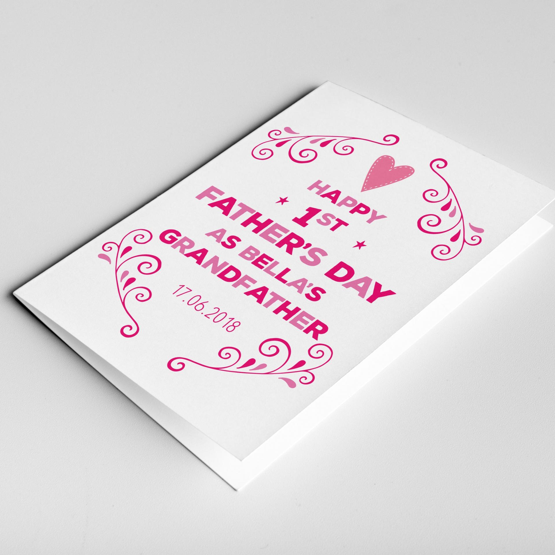 First Father's Day Grandad Card, Grandad Father's Day Card, Grandpa Father's Day, 1st Father's Day Grandad, Father's Day Gift for Grandpa
