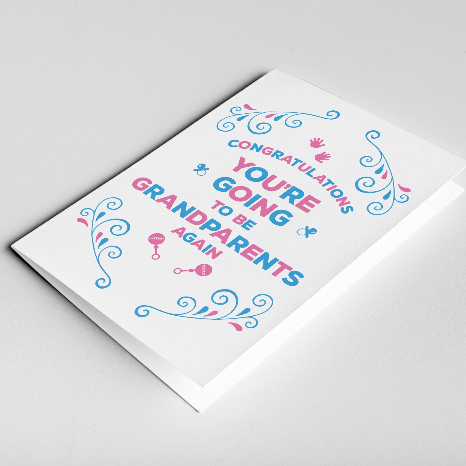 You're going to be Grandparents Card - Great Grandparents, Pregnancy Reveal to Grandparents, Pregnancy Announcement Grandparents, Expecting
