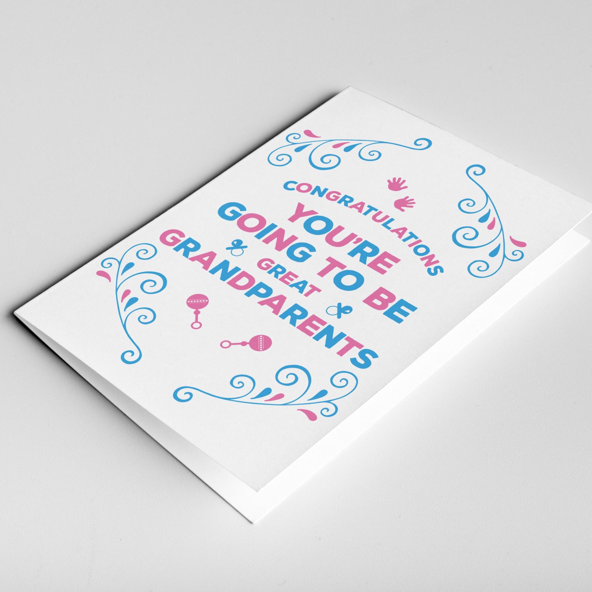 You're going to be Grandparents Card - Great Grandparents, Pregnancy Reveal to Grandparents, Pregnancy Announcement Grandparents, Expecting