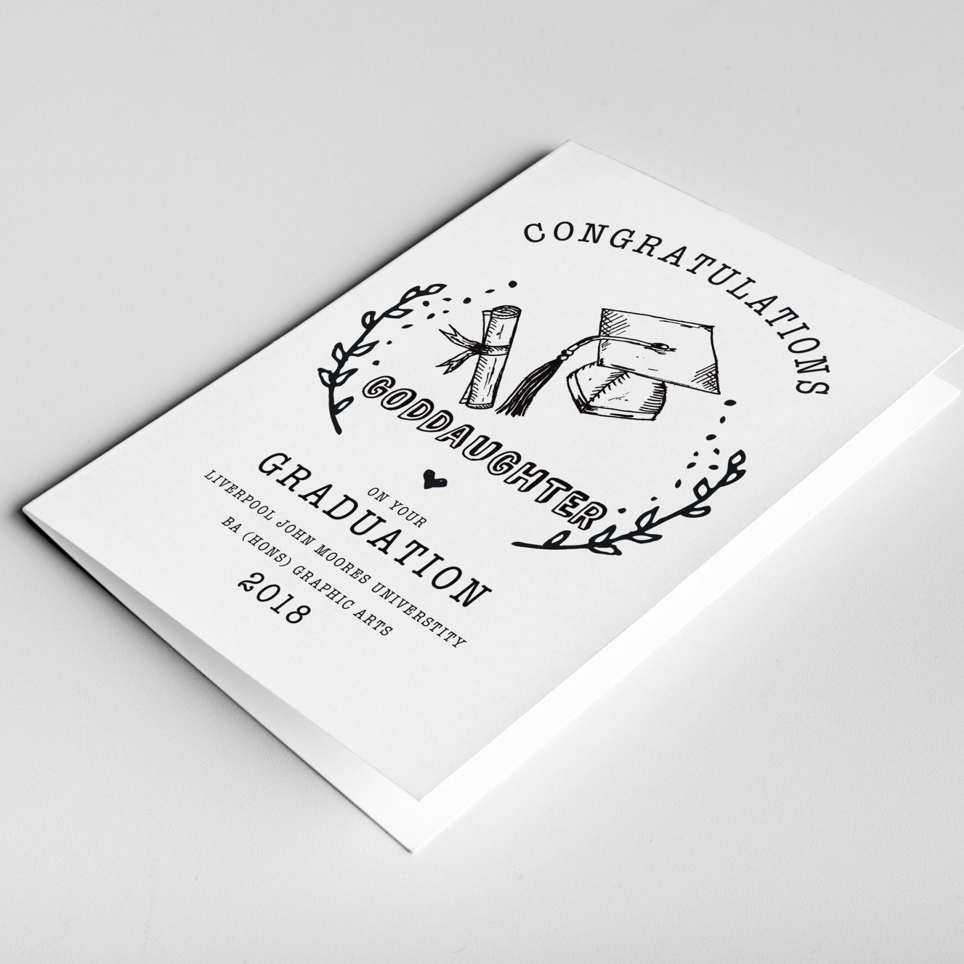 Graduation Card for Daughter, Graduation Card for Granddaughter, Graduation Card for Goddaughter, Graduation Card for Her, Graduate Card
