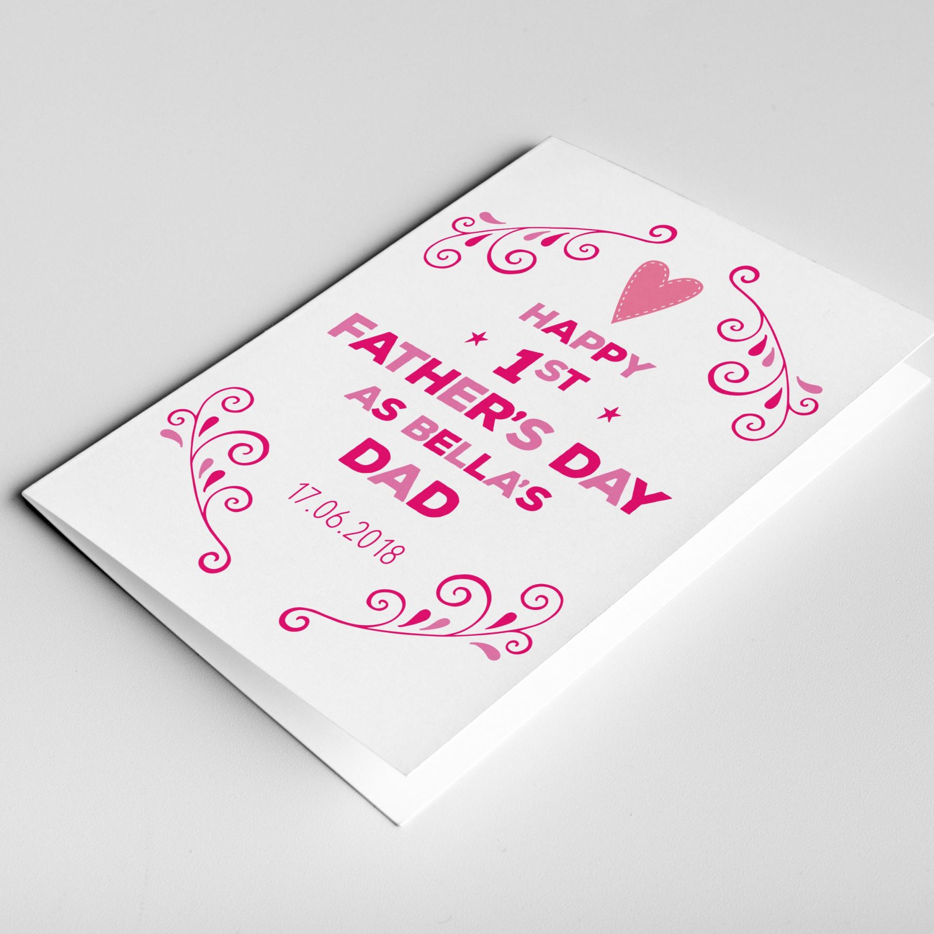 First Father's day card for husband, First Father's Day Gift, New Dad, First Father's Day Baby, 1st Father's Day Card, 1st Father's Day Gift
