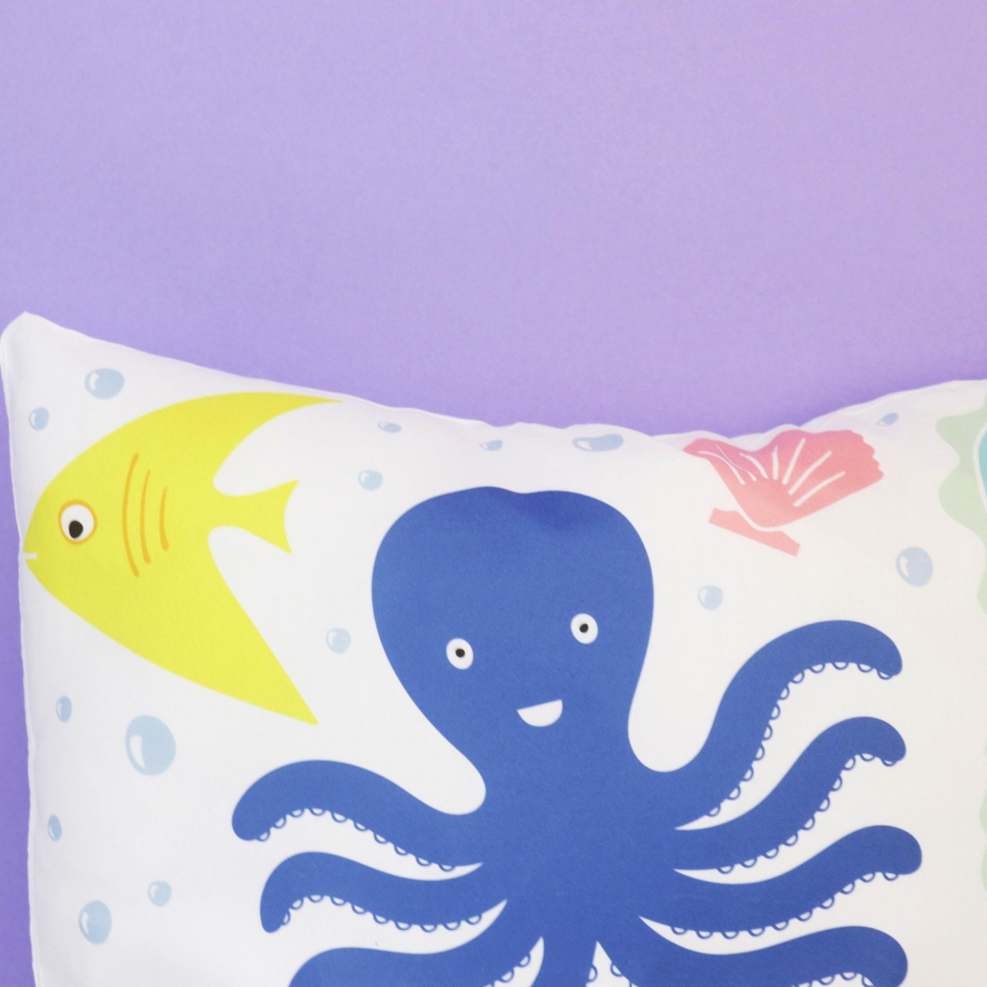 Nautical Nursery cushion, nautical kids room, Under the Sea Cushion, Sealife Nursery, Kids Nautical cushion, Seahorse Cushion, Ocean cushion