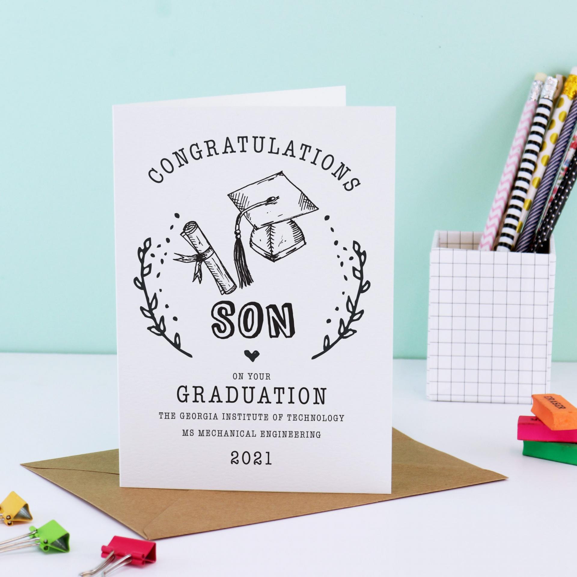 Graduation Card for Daughter, Graduation Card for Granddaughter, Graduation Card for Goddaughter, Graduation Card for Her, Graduate Card