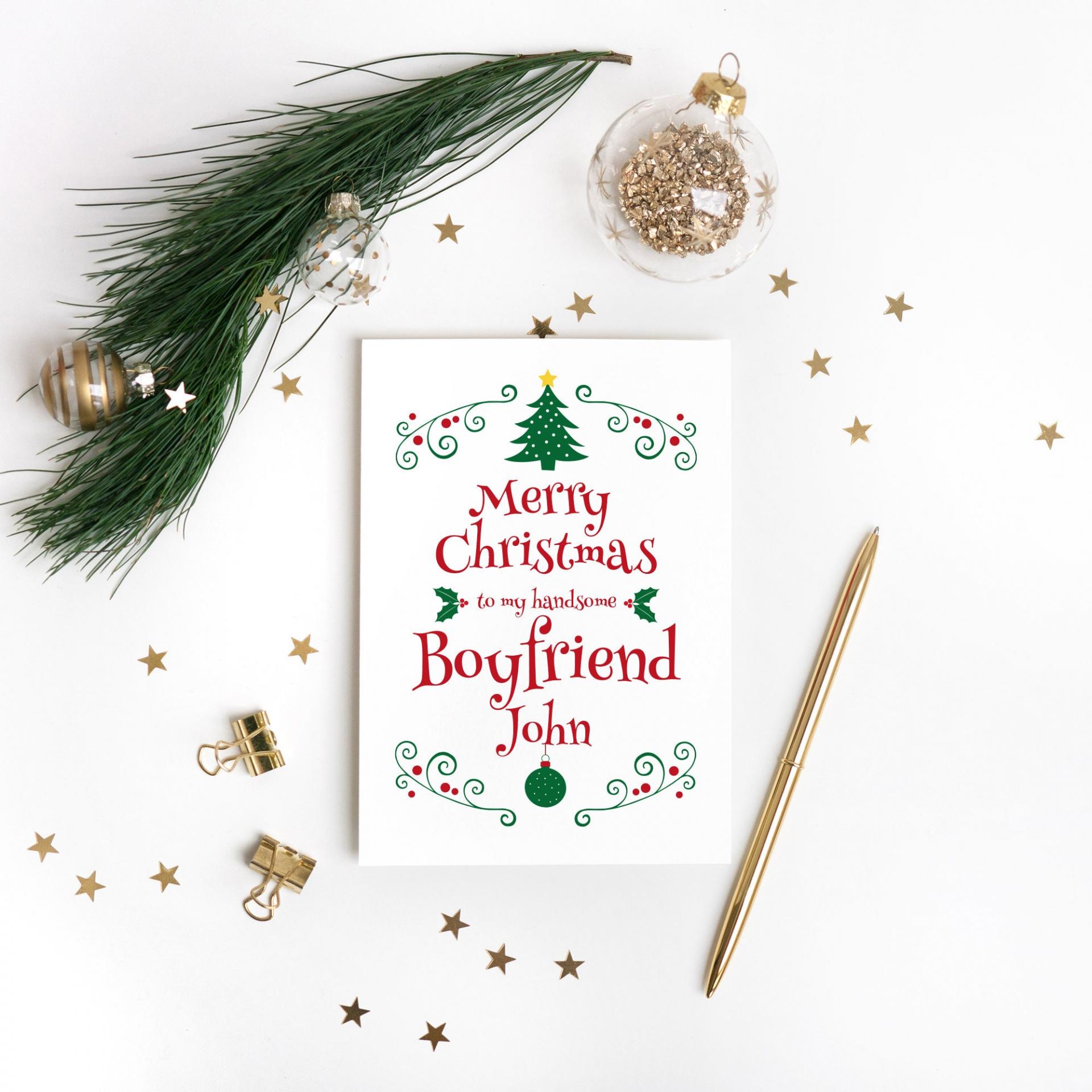 Boyfriend Christmas Card, Gift For Boyfriend, Romantic Christmas, Christmas Boyfriend Card, Boyfriend Xmas Card, Christmas Love