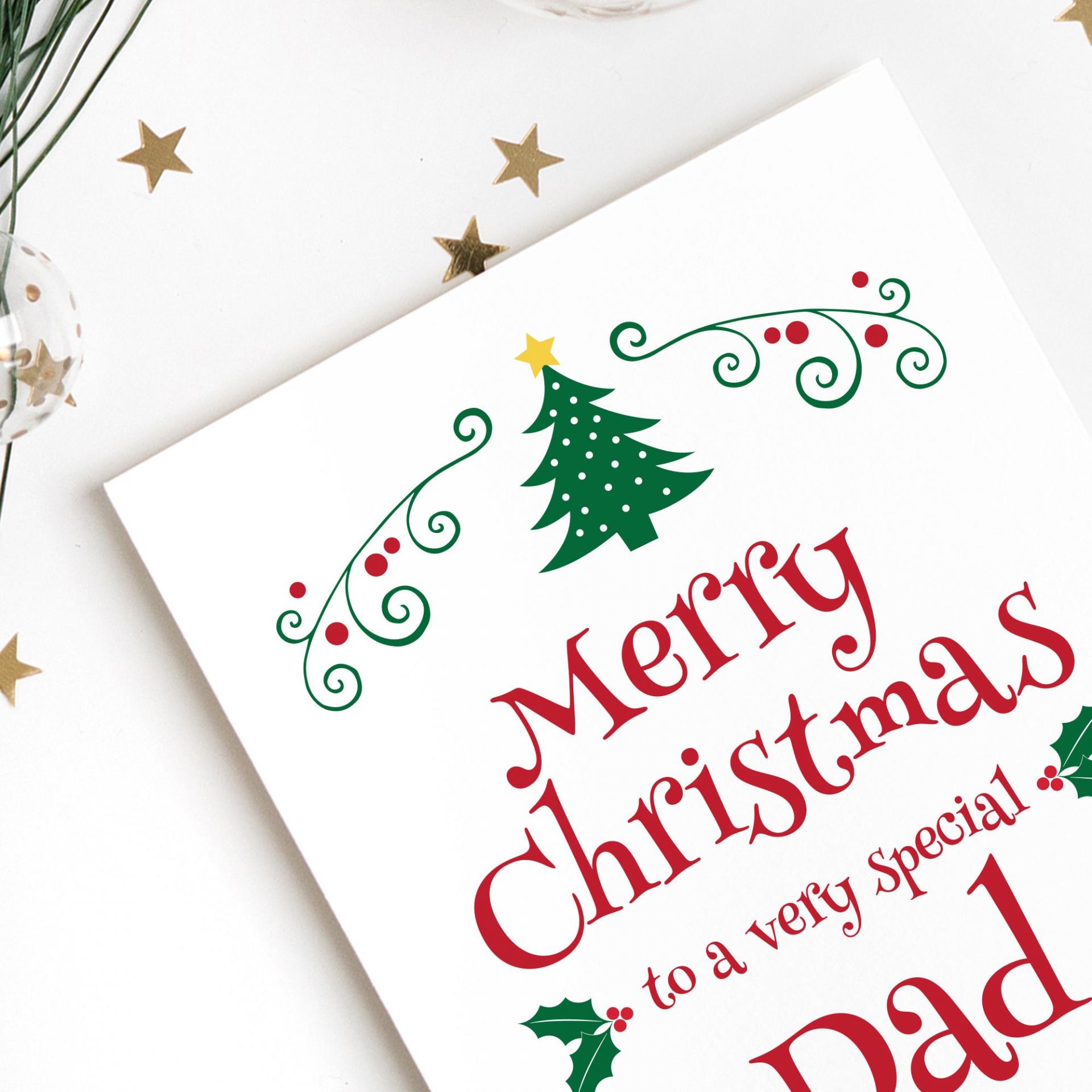 Dad Christmas Card, Dad Christmas Gift For Father, Dad Card, Father in Law Gift, Christmas Dad Card, Dad Present, Daddy Card