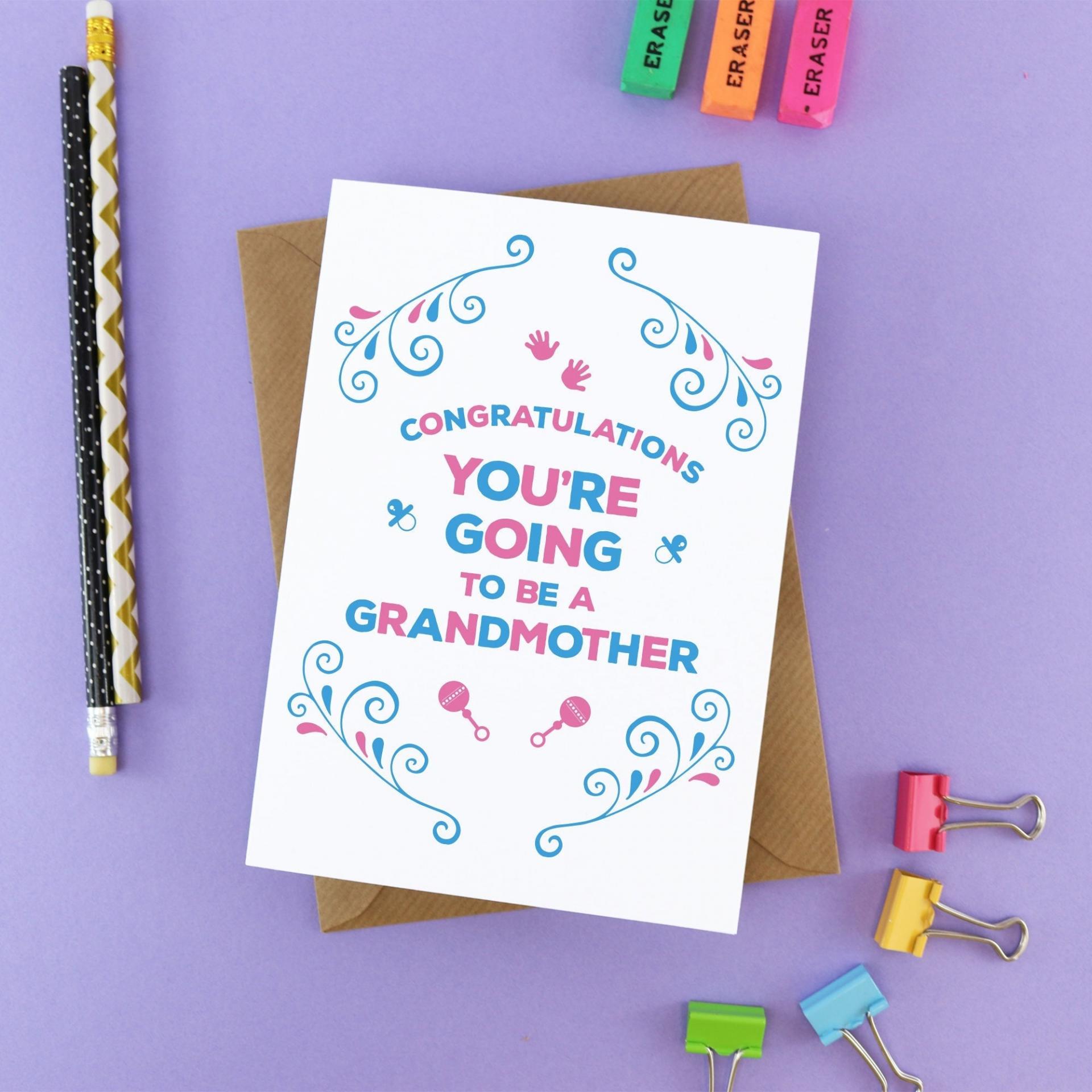 You're going to be a Grandmother Card - Nan Grandma Card, Expecting Card, New Baby Card, Pregnancy Announce, Pregnancy Reveal, Pregnancy